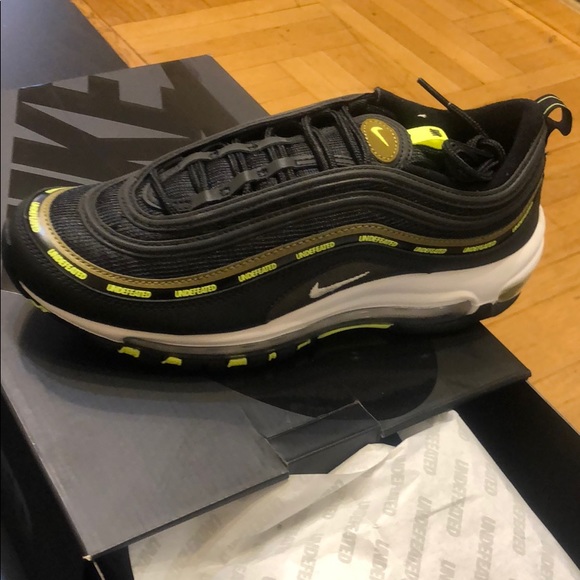 Nike Air Max 97 Undefeated Black Volt Militia Grn - Picture 4 of 8